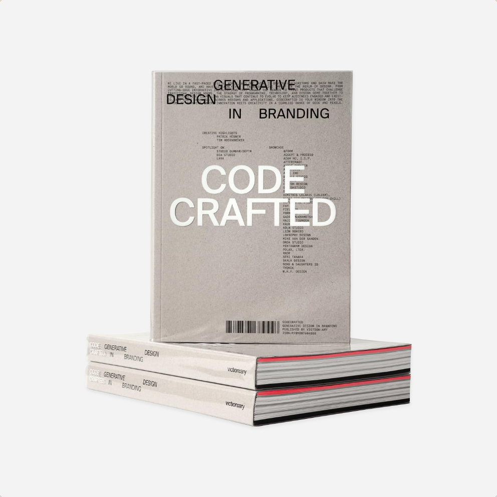 Knyga. CodeCrafted: Generative Design in Branding – Raštinė