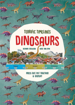 Knyga. Terrific Timelines: Dinosaurs