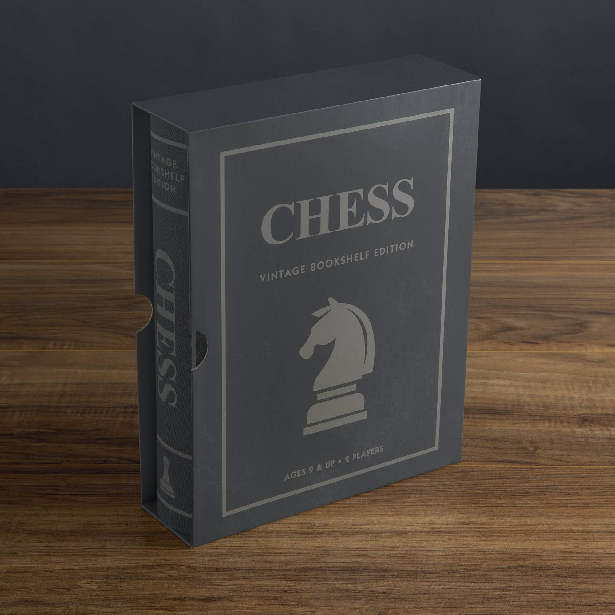 Stalo žaidimas. Chess Vintage Bookshelf Edition