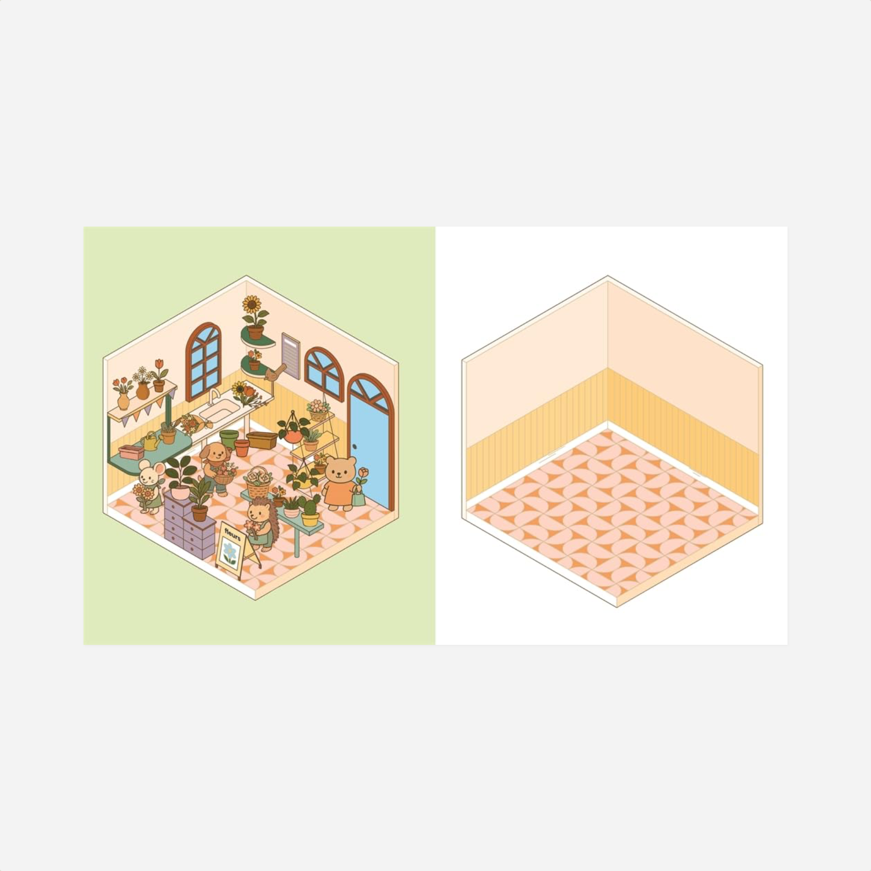 Knyga. Cute'n'Cozy Sticker Therapy [Flower Shops]