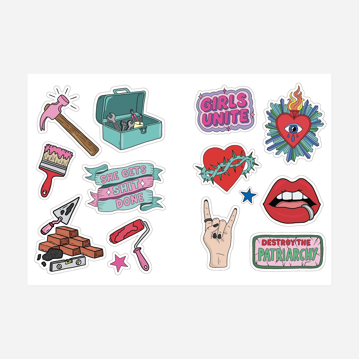 Knyga. Stickers Against the Patriarchy