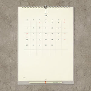 Sieninis kalendorius. MD Calendar Wall-Hanging with Pencil [2026]