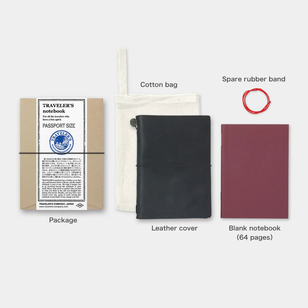 Užrašinė. Traveler's Notebook Passport Size [Black]