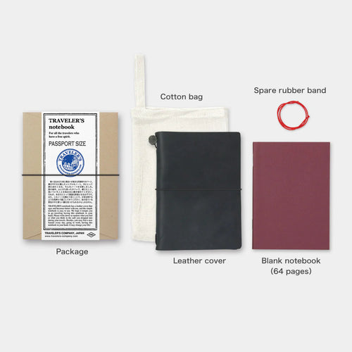Užrašinė. Traveler's Notebook Passport Size [Black]
