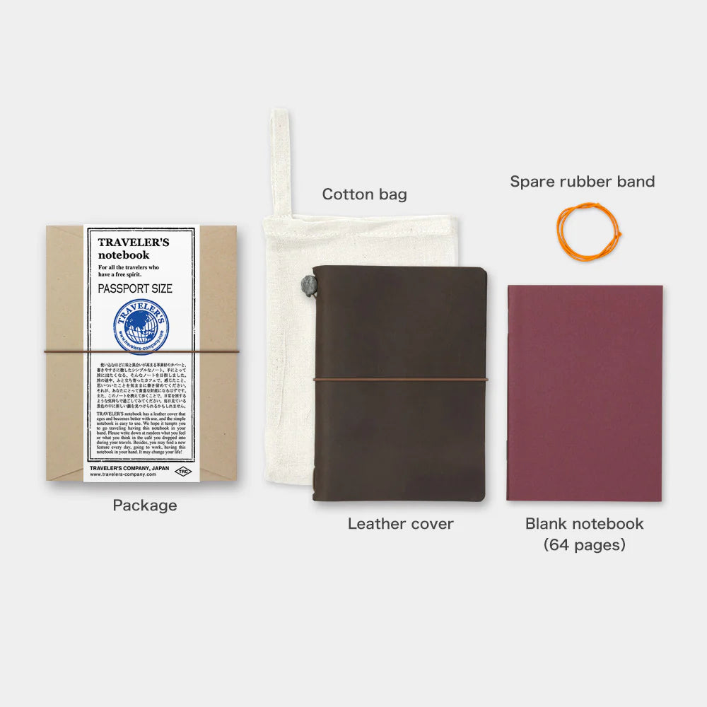 Užrašinė. Traveler's Notebook Passport Size [Brown]