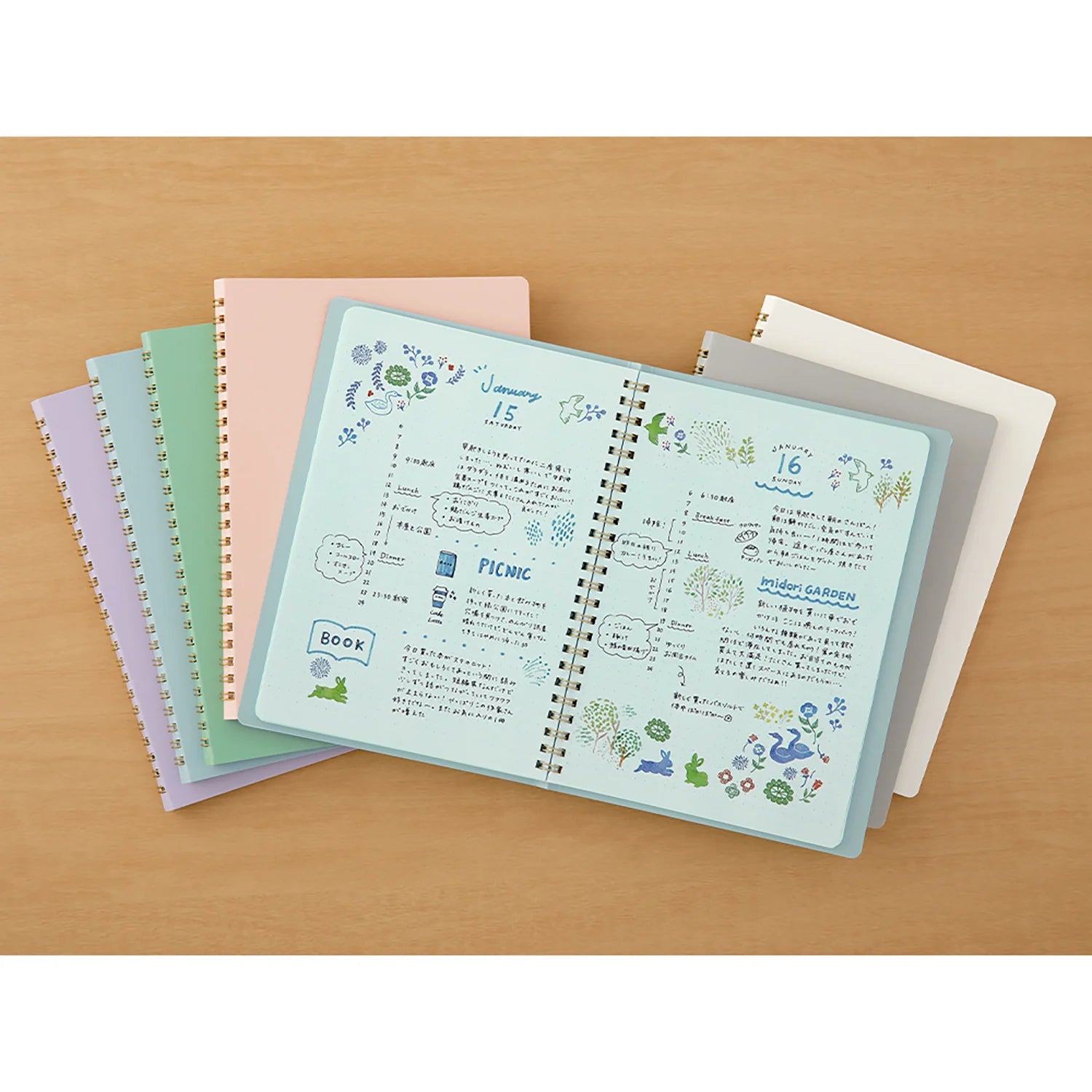 Užrašinė. Ring Notebook Color Dot Grid [A5]