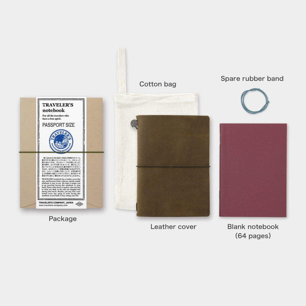 Užrašinė. Traveler's Notebook Passport Size [Olive]