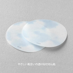 Lipnūs lapeliai. Transparency Sky [Light Blue]