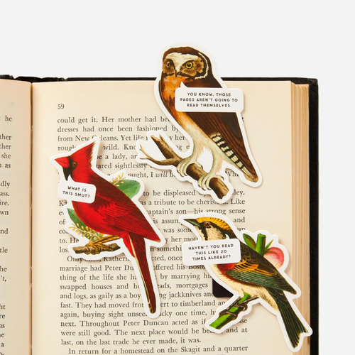 Skirtukų rinkinys. Salty Birds Magnetic Bookmark Set