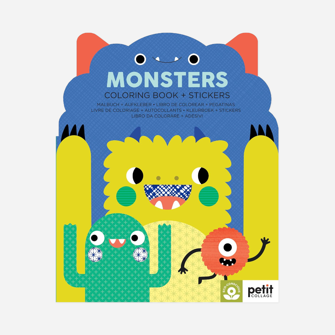 Knyga. Monsters Coloring Book and Stickers
