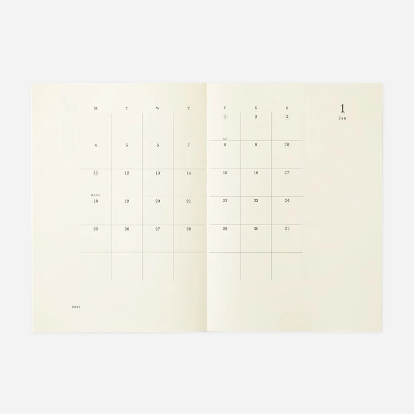 Kalendorinė planuotė. MD Notebook Diary [A5] 2027