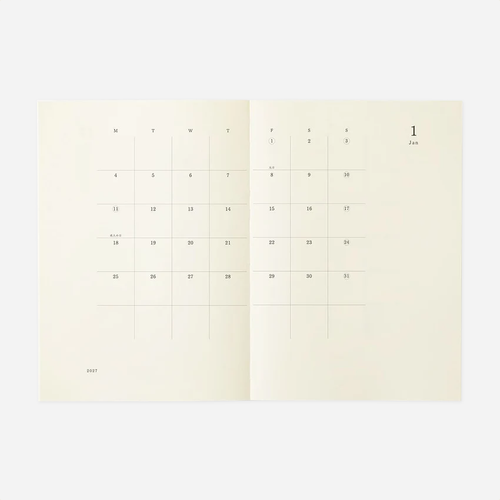Kalendorinė planuotė. MD Notebook Diary [B6 Slim] 2027
