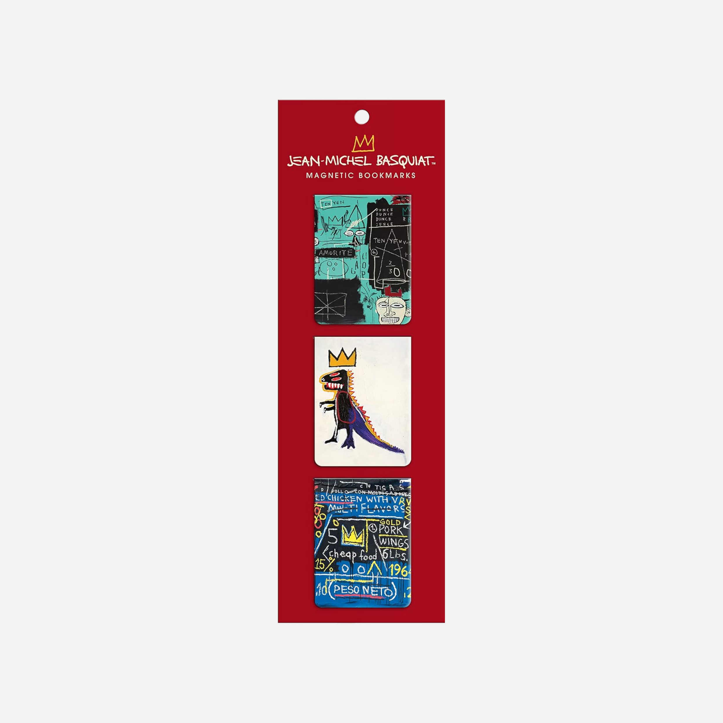 Knygų skirtukas. Basquiat Magnetic Bookmarks