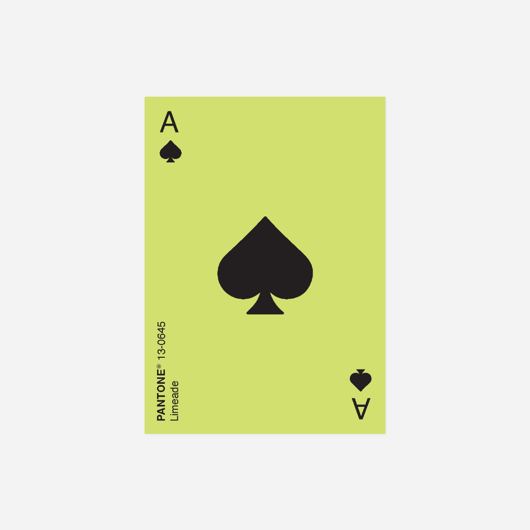 Kortos. Pantone Color Spectrum Playing Card