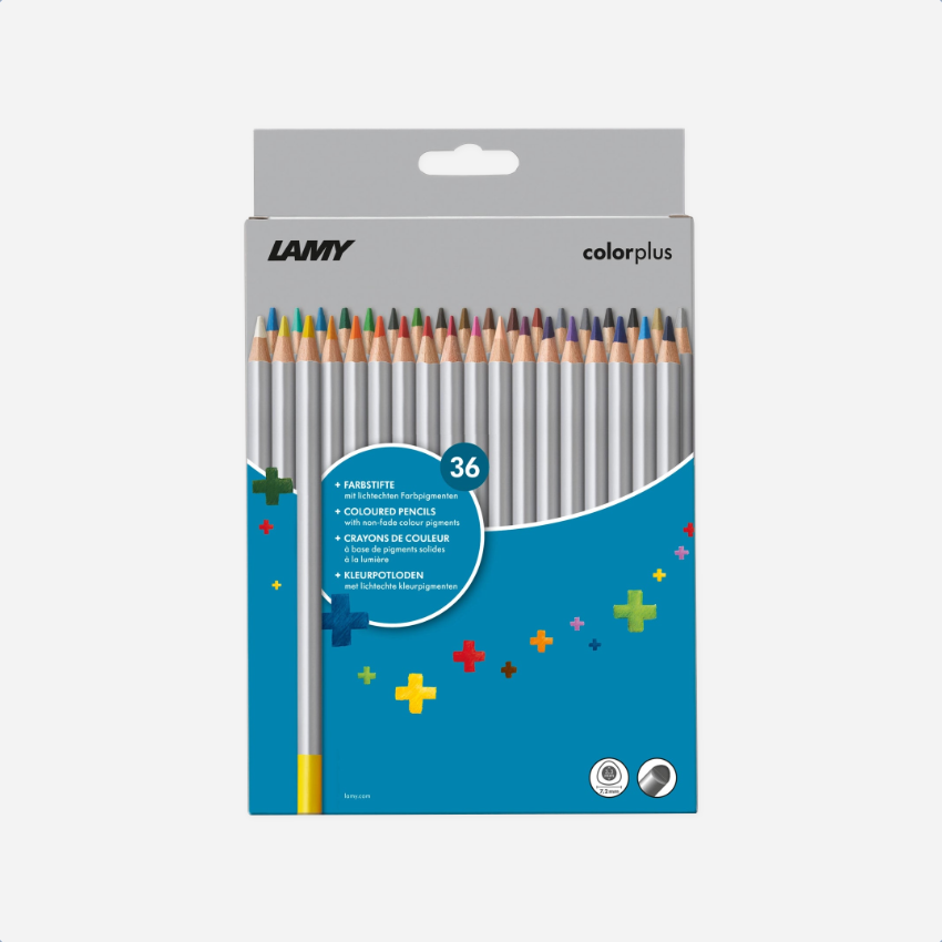 Spalvoti pieštukai. Colorplus Color Pencils [36pc]