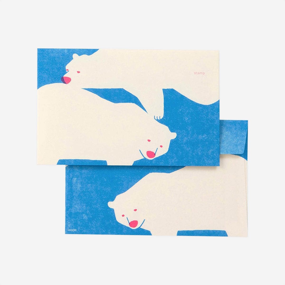 Vokų rinkinys. Kimagure Easy&Cozy Envelope [White Bear]