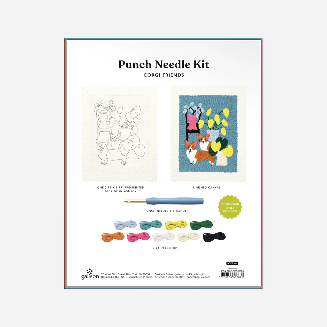 Siuvinėjimo rinkinys. Cute Animals Punch Needle Kit