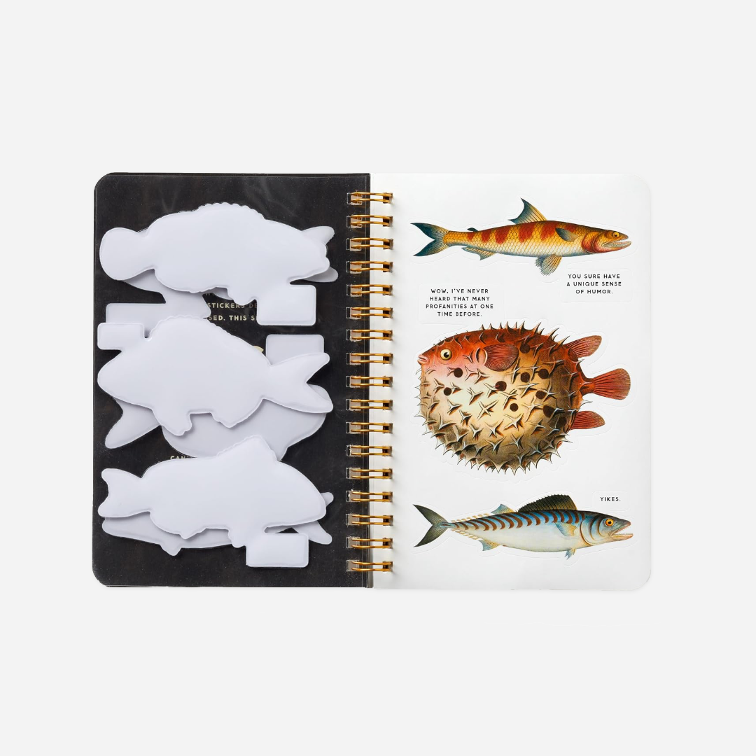 Knyga. Judgy Fish Sticker Book
