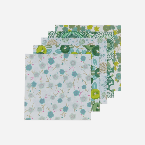 Origami popierius. Yuzen Series [Green]