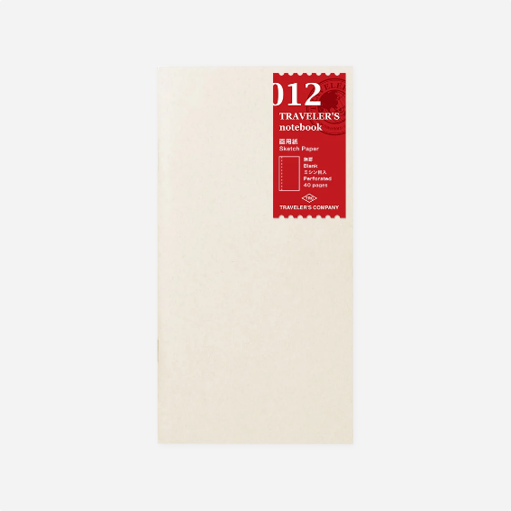 Užrašinės papildymas. TN Regular 012 Refill [Sketch Paper Notebook]