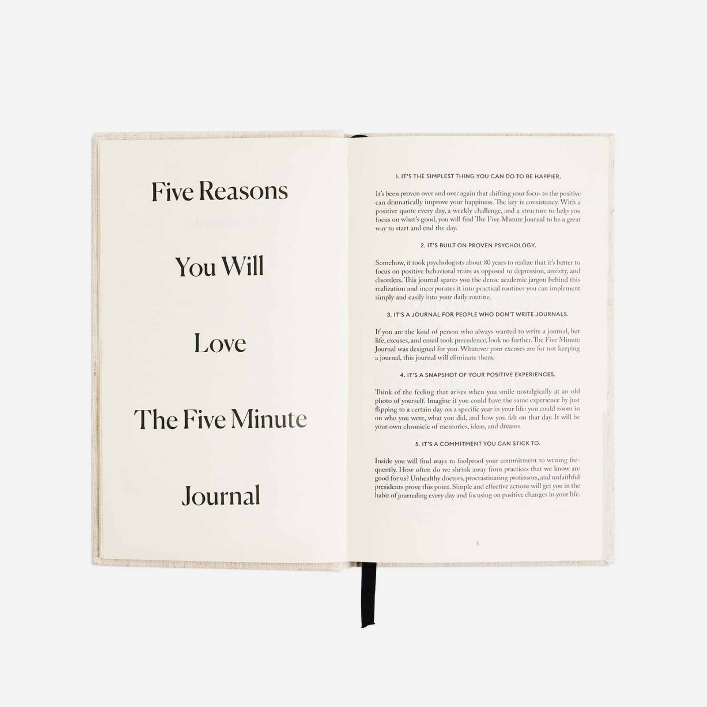 Užduočių knyga. The Five Minute Journal [Ditsy Rose]