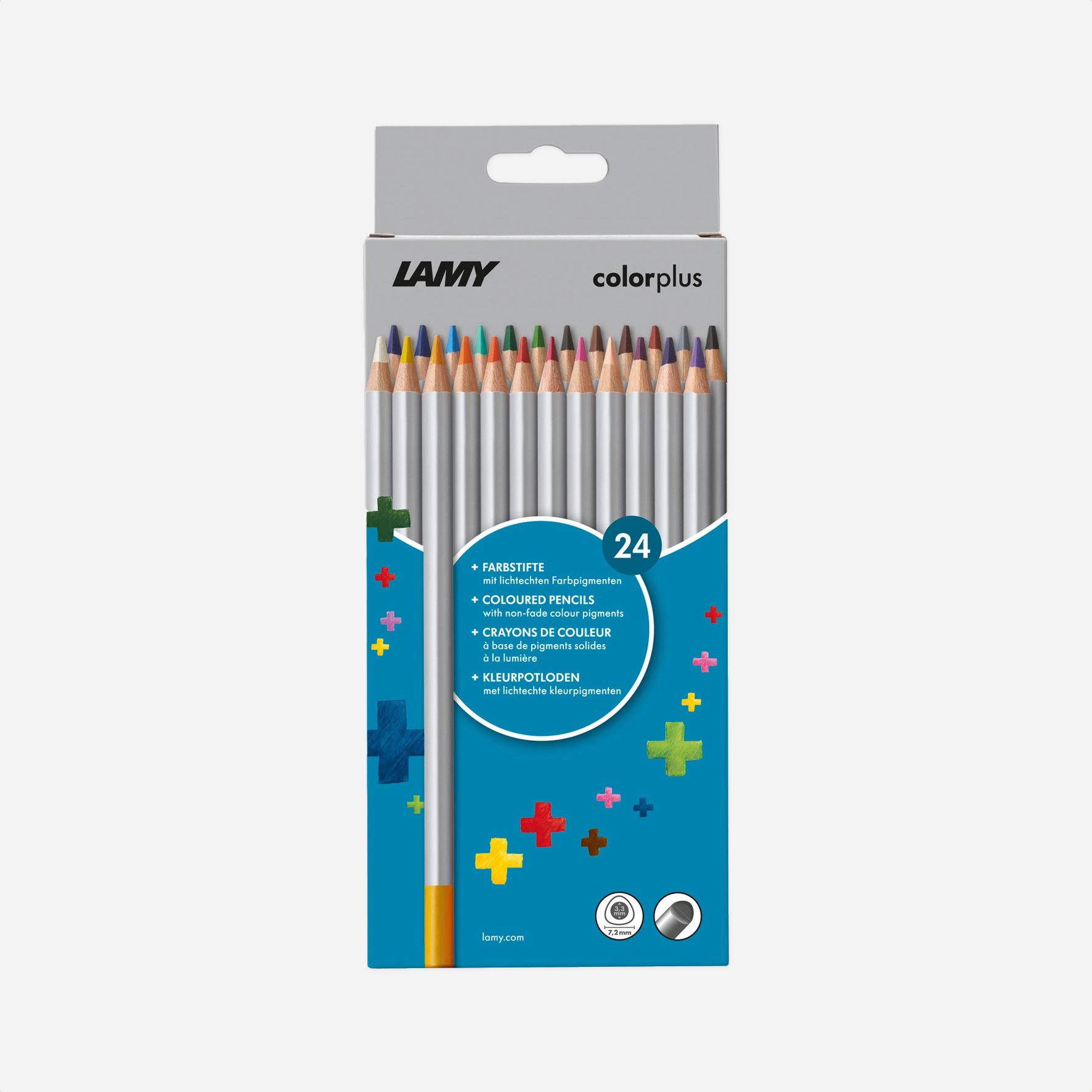Spalvoti pieštukai. Colorplus Color Pencils [24pc]