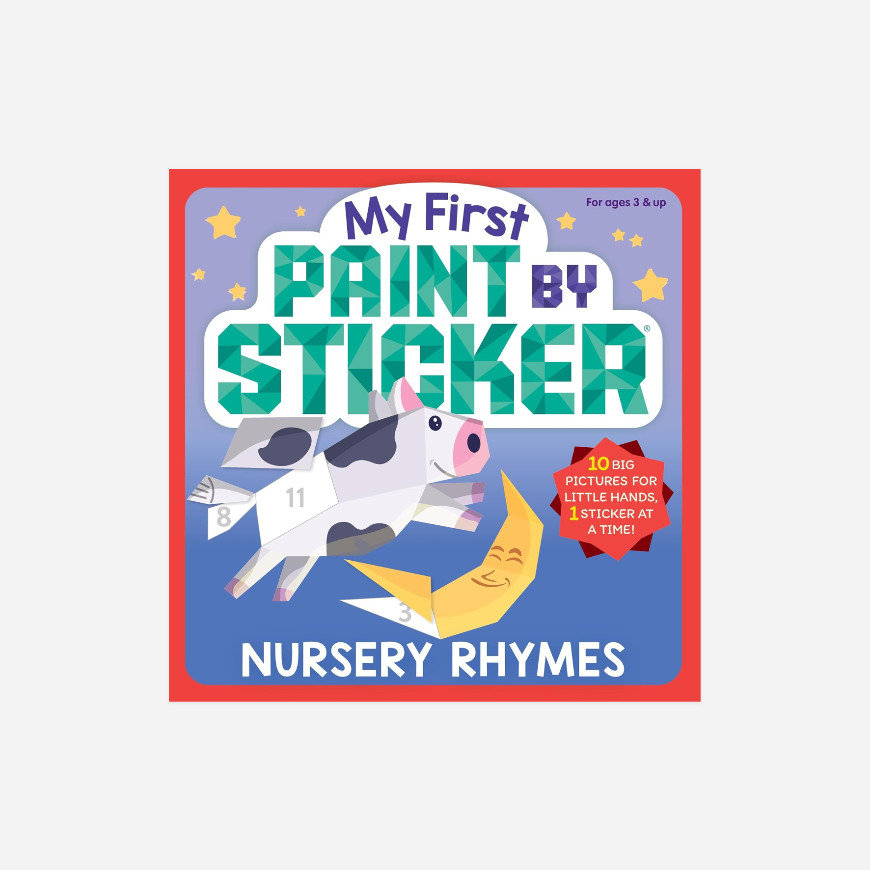 Knyga. My First Paint by Sticker: Nursery Rhymes