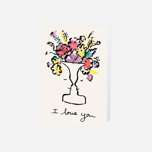 Atvirukas. I Love You Flowers