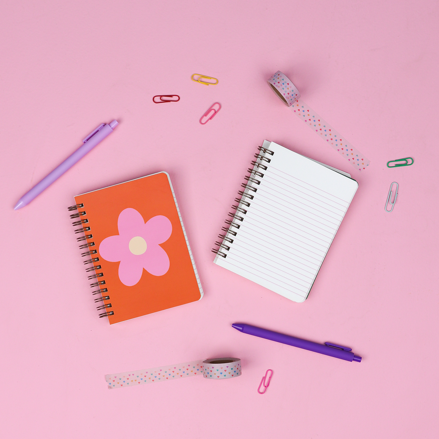 Užrašinė. Daisy Dot Red Mini Spiral Notebook [Red]