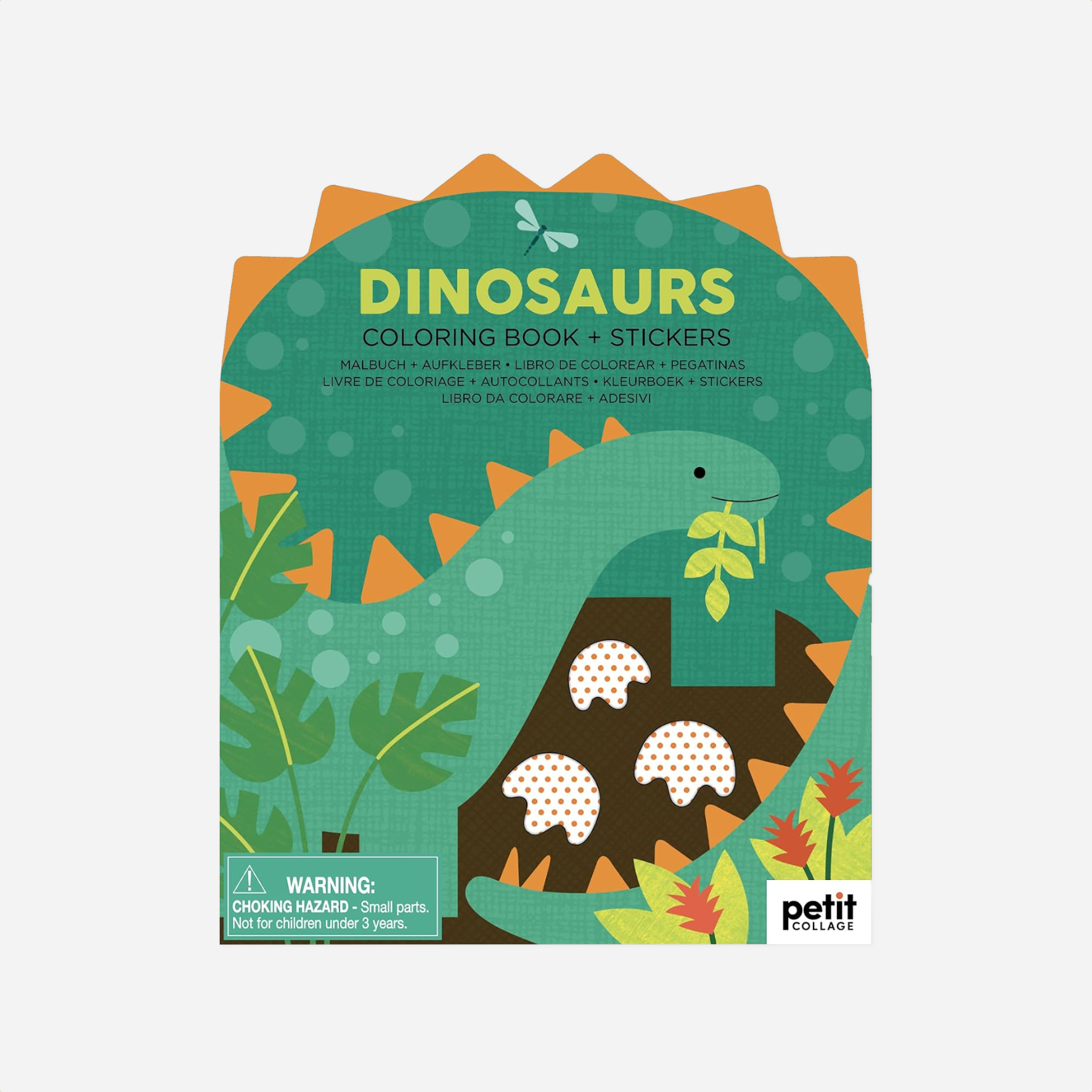 Knyga. Coloring Book with Stickers [Dinosaurs]