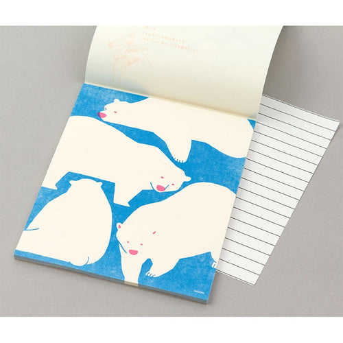 Laiškų popierius. Kimagure Easy&Cozy Letter Pad [White Bear]