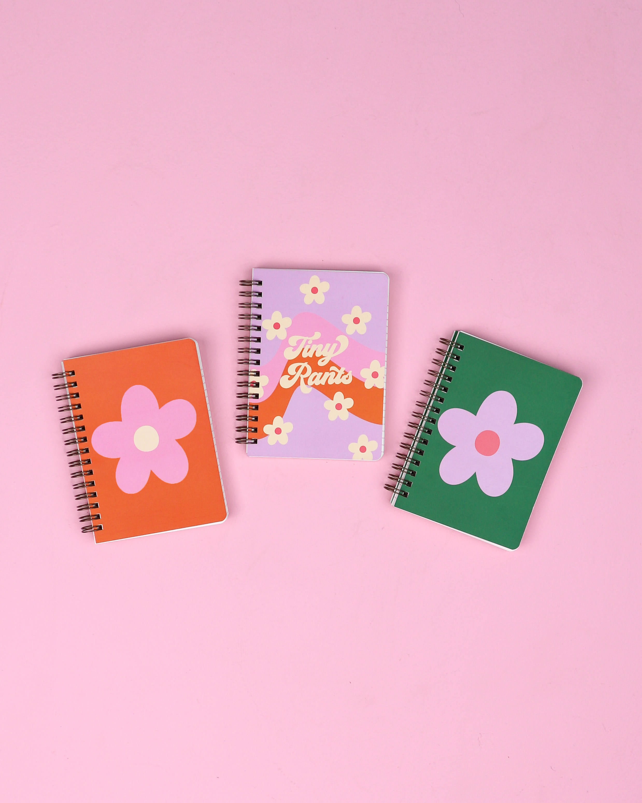 Užrašinė. Daisy Dot Red Mini Spiral Notebook [Red]