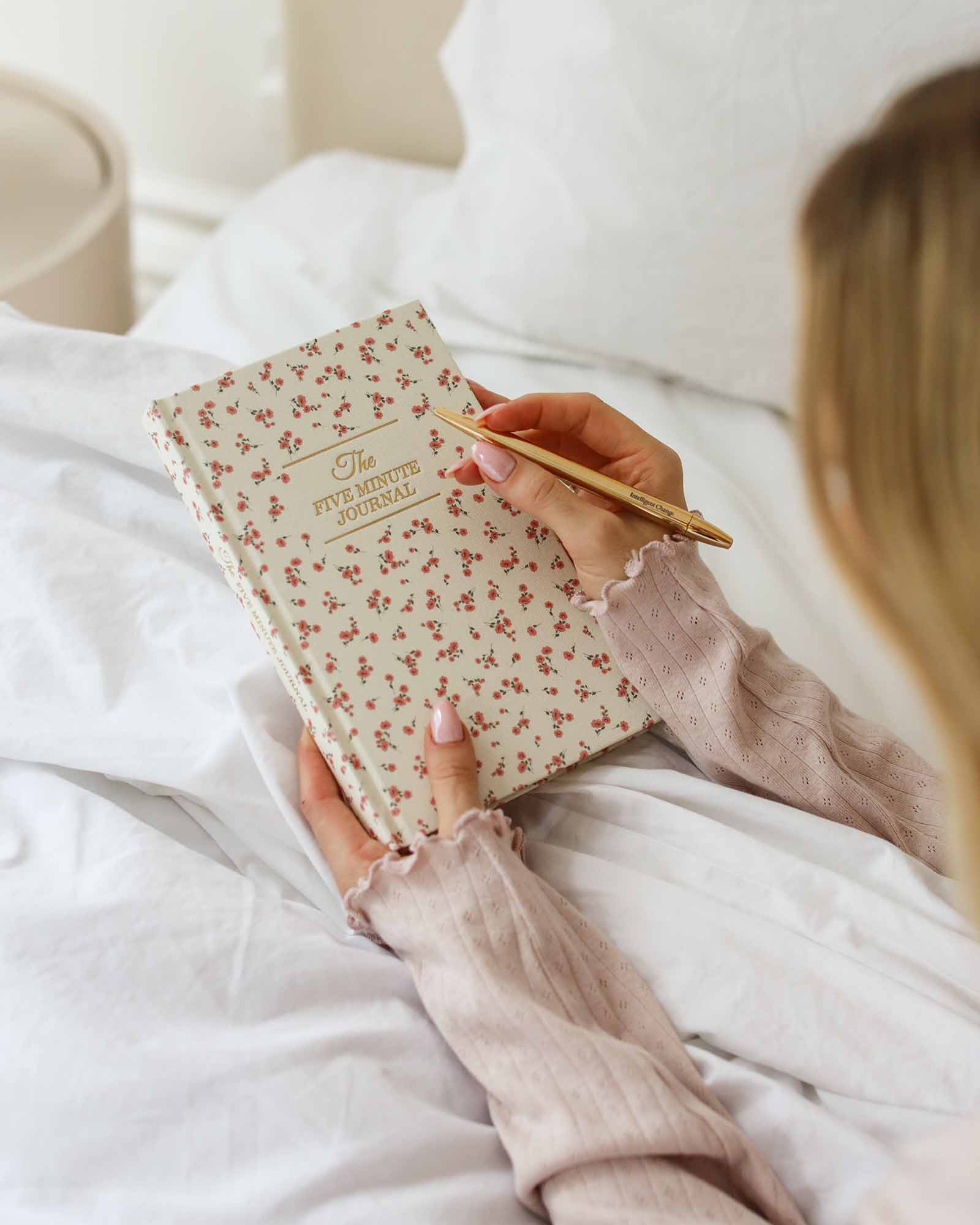 Užduočių knyga. The Five Minute Journal [Ditsy Rose]