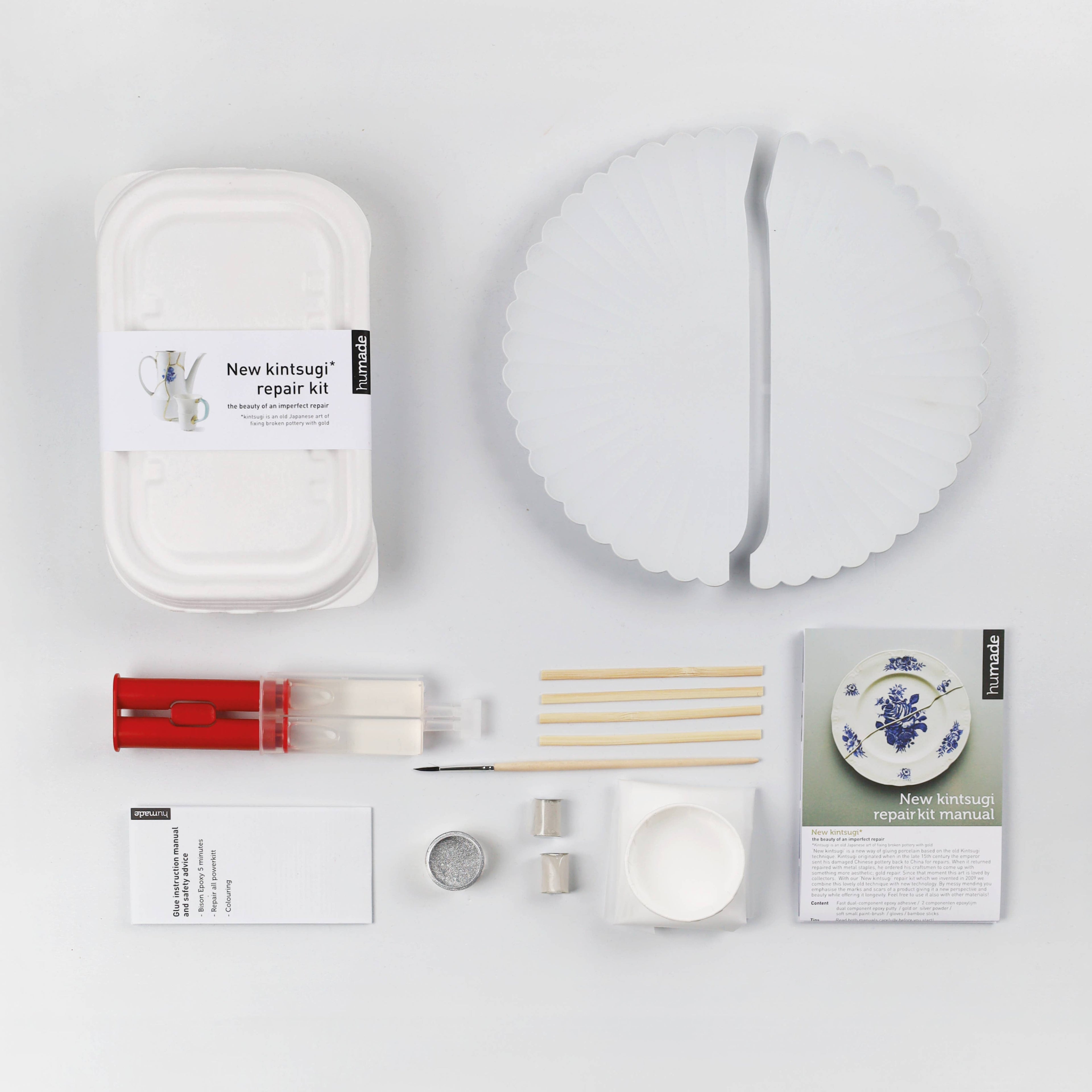 Kintsugi rinkinys. New Kintsugi Repair Kit [Silver]