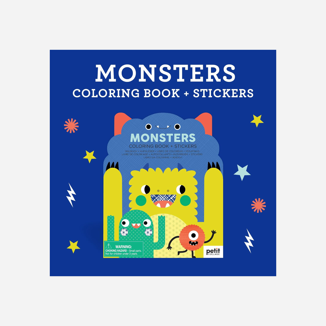 Knyga. Monsters Coloring Book and Stickers