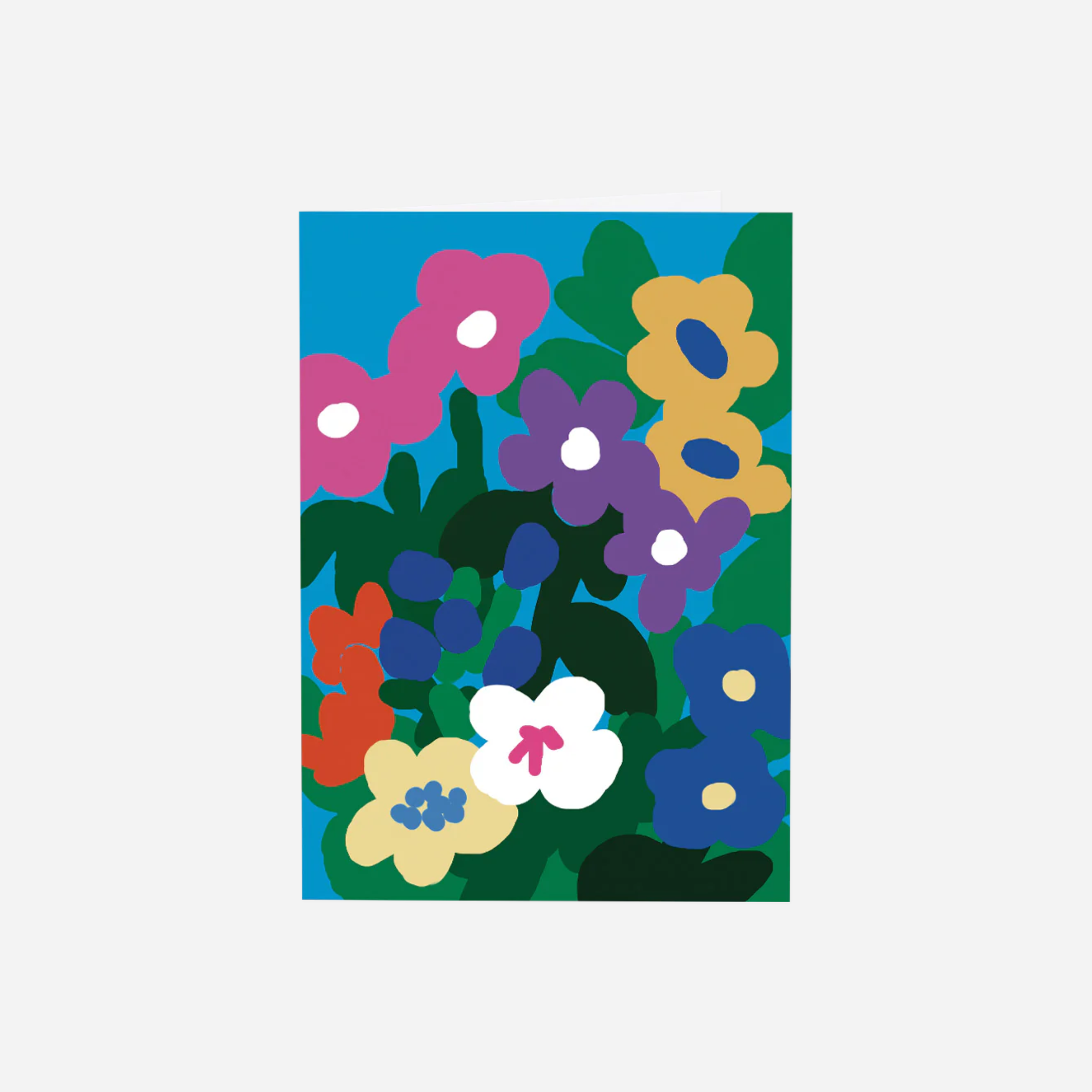 Atvirukas. Flowers In The Garden