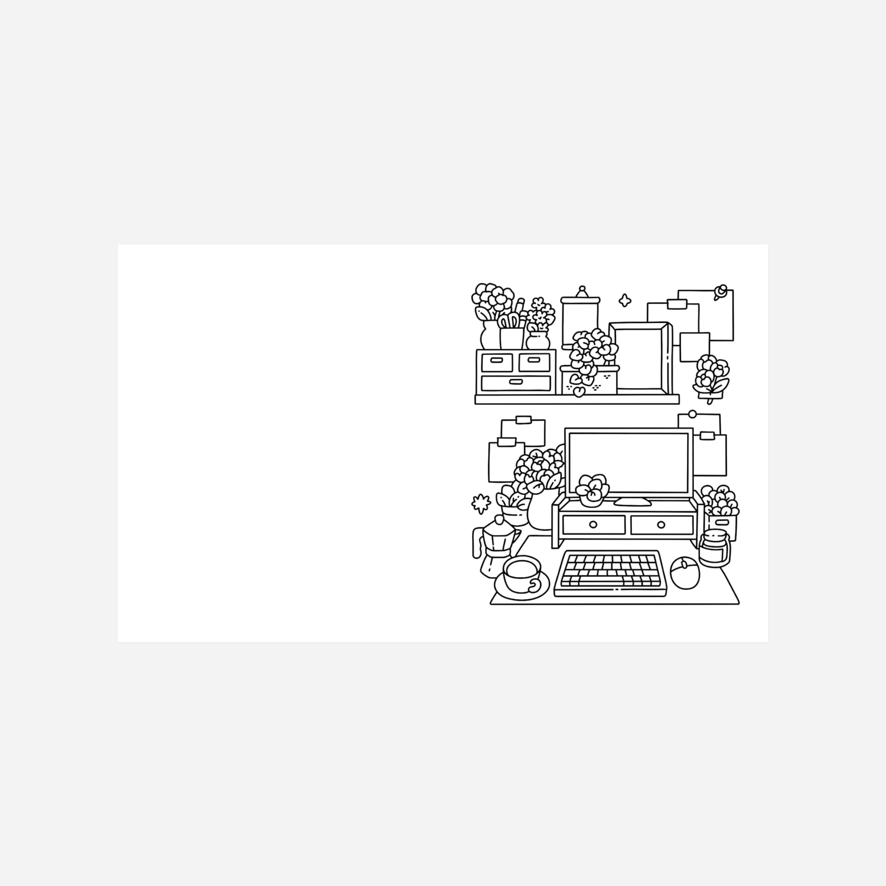 Knyga. Cute'n'Cozy Colouring World
