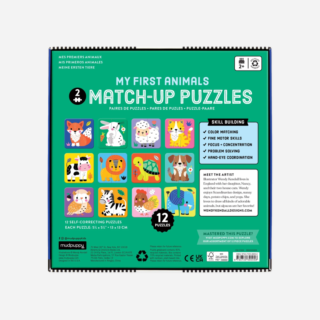 Dėlionė. My First Animals 2pc Match-up Puzzle