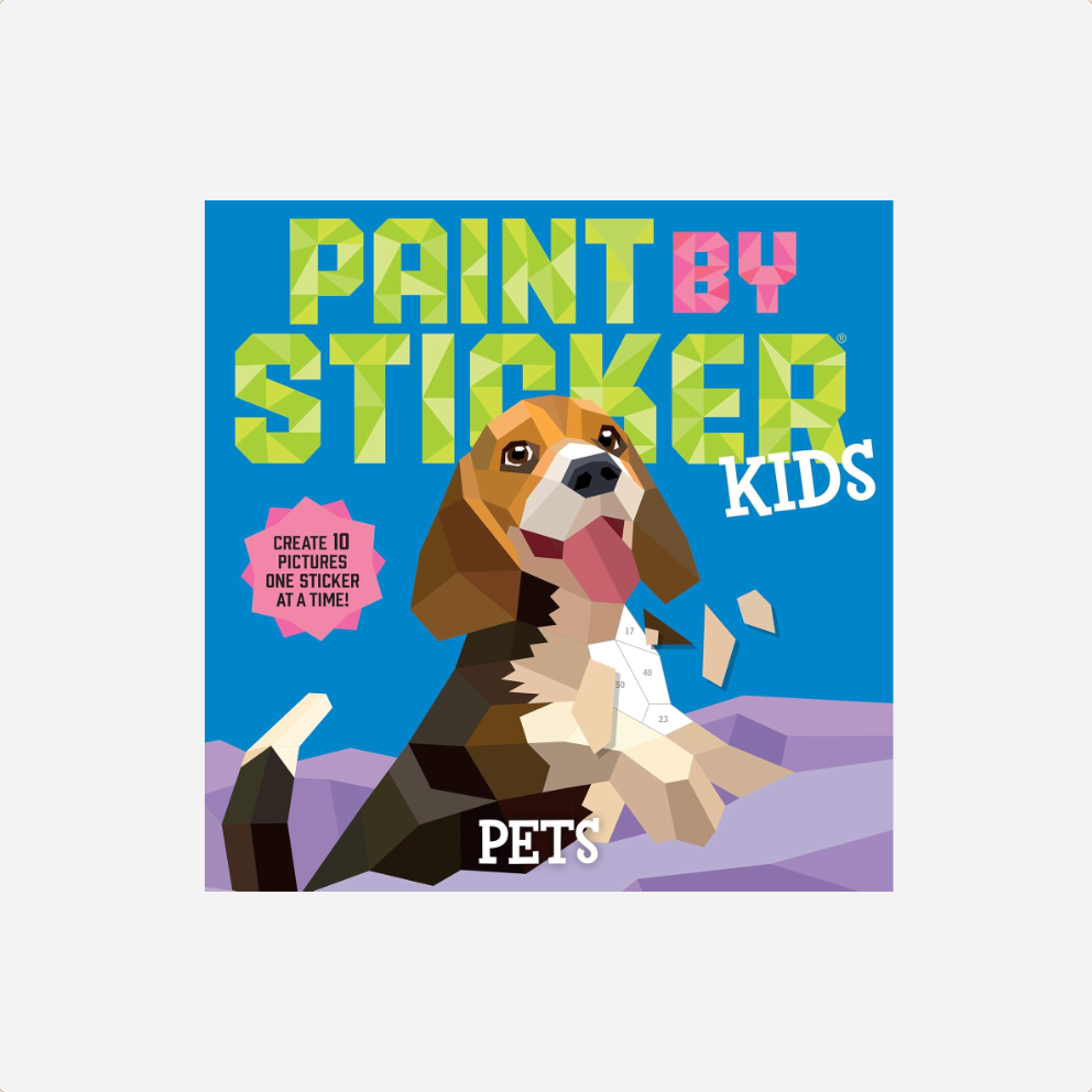Užduočių knyga. Paint by Sticker Kids Pets