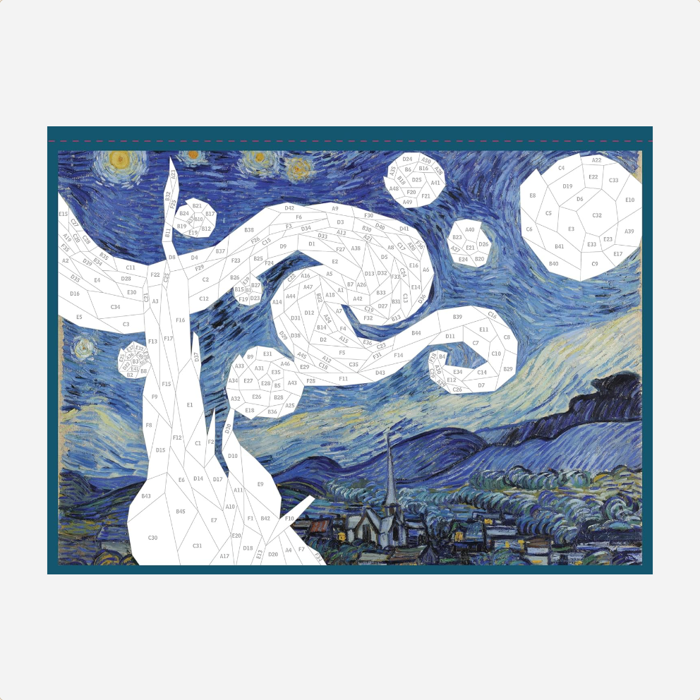 Užduočių knyga. Paint by Sticker Works of Art