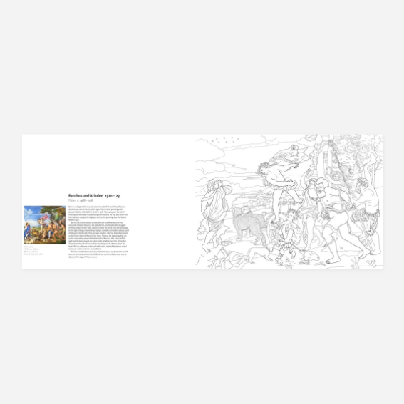 Knyga. Art Studio: Great Paintings to Colour In