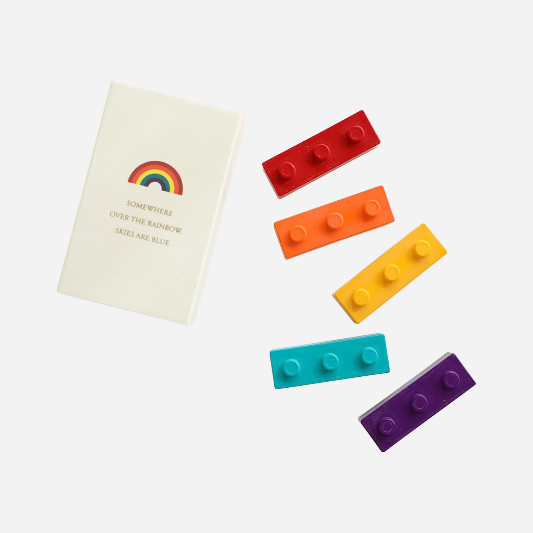Vaškinės kreidelės. Crayon Block [Rainbow