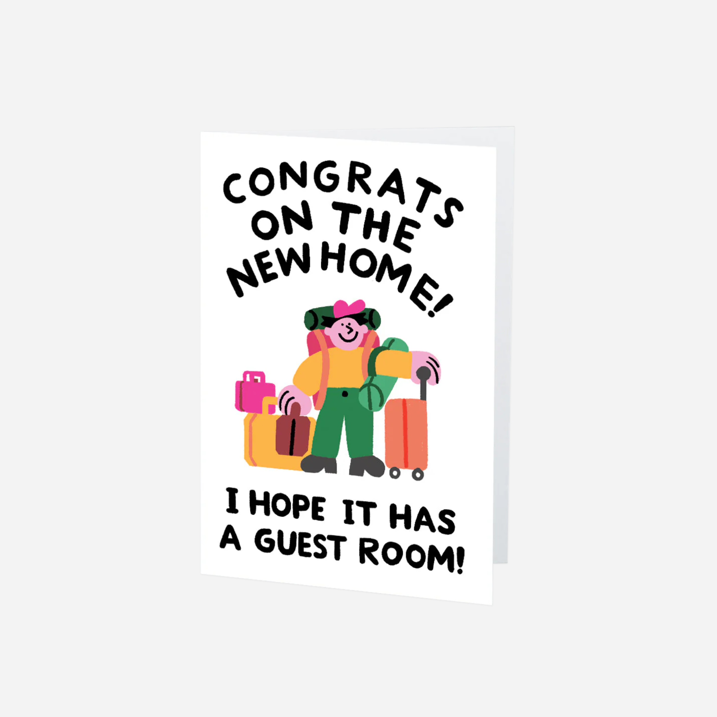 Atvirukas. New Home with a Guest Room