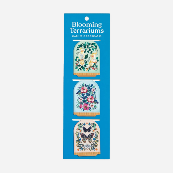 Skirtukas. Blooming Terrarium Magnetic Bookmark