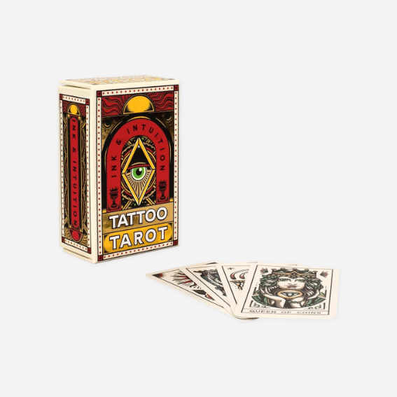 Kortelės. Tattoo Tarot Mini Deck
