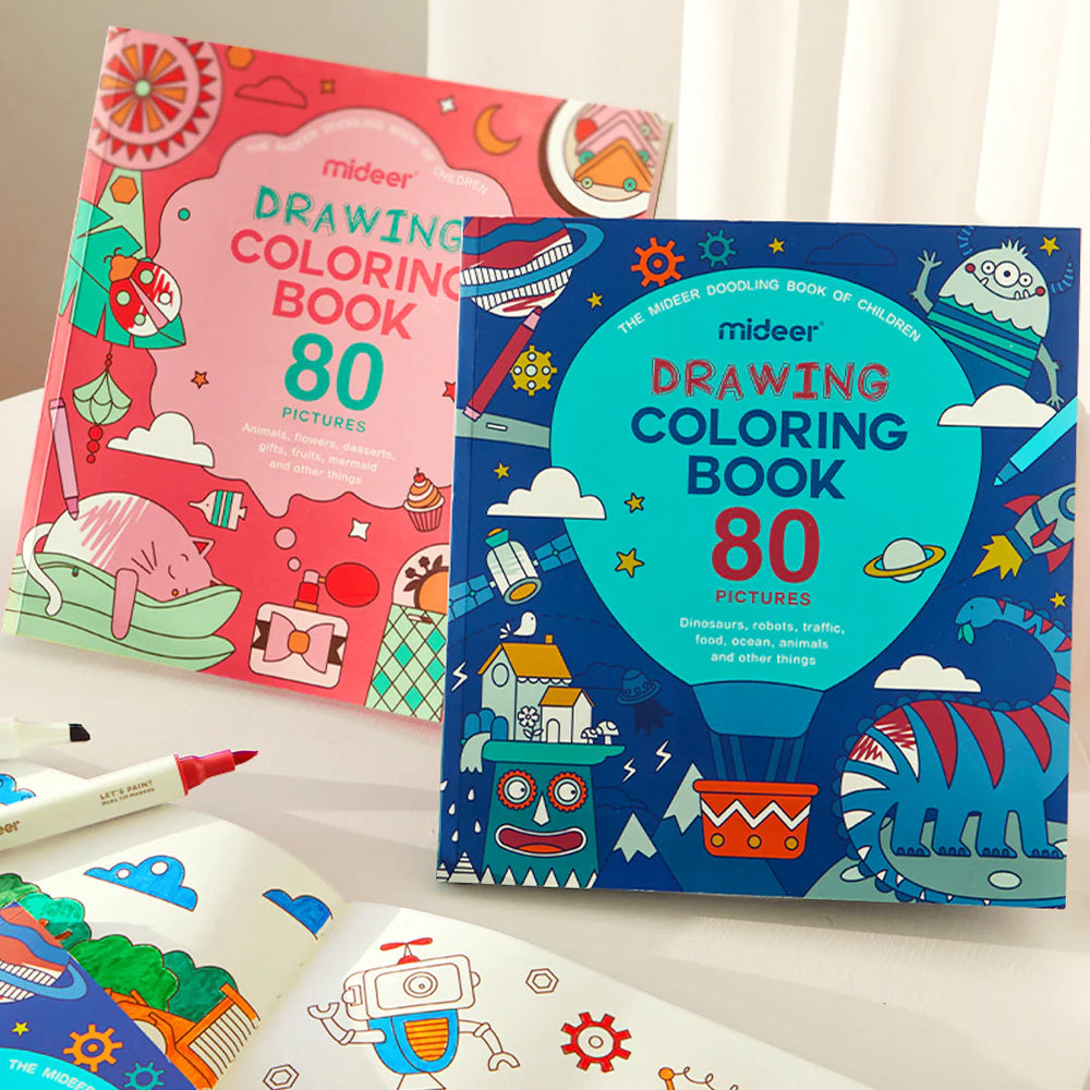 Spalvinimo knyga. Drawing Coloring Book