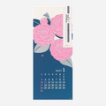 Kalendorius. Wall-Hanging Echizen Washi [L] 2027 [Flower]