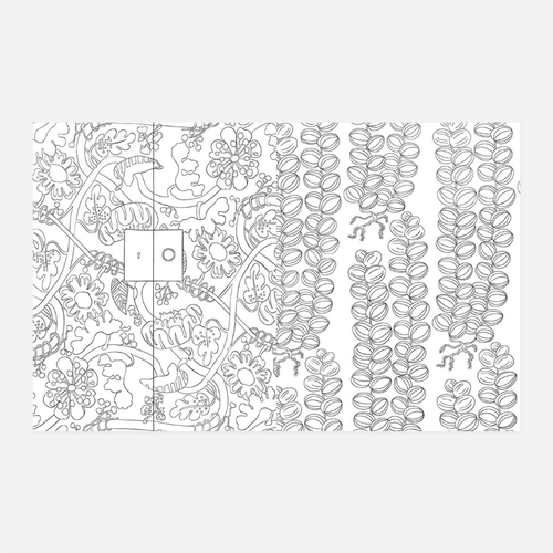 Knyga. Swedish Modern: A Colouring Book of Magical Interiors: Estrid