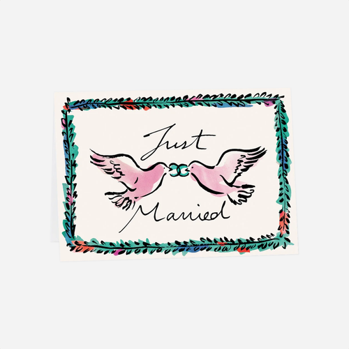 Atvirukas. Wedding Doves