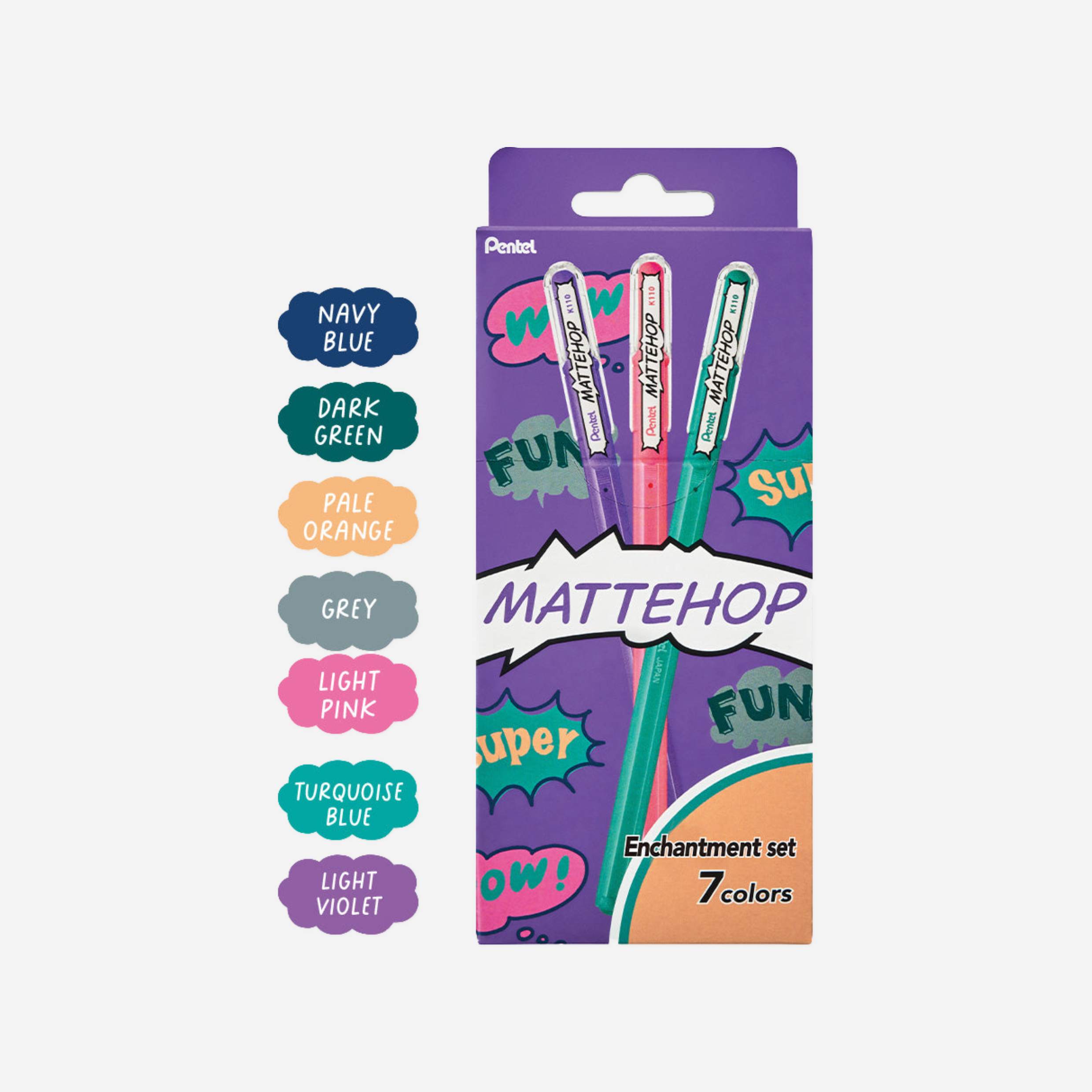Rašikliai. Mattehop Gel Pen [Dream Set]